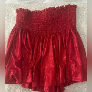 QUEEN OF SPARKLES red mini skirt!